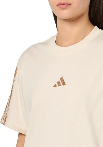 adidas Women's Essentials+ Leopard Print T-Shirt in Kuwait