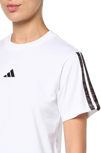 adidas Women's Essentials+ Leopard Print T-Shirt in Kuwait