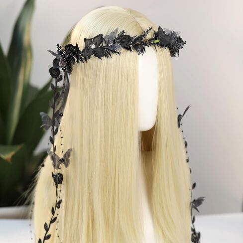 Mostory Fairy Flower Headpeice for Women و Woodland Elf Crown with Butterfly و Vines for Fairy Costume Renaissance Cosplay in Saudi Arabia