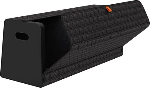 Trunk Organizers, Car Organizers, Storage Solutions, and Car Storage Organizers for SUVs, Sedans, Back Seats, and Luxury Vehicles with Lid, Leather, Small, Large (Black, XXL) in Saudi Arabia