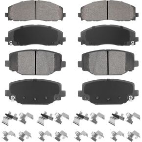 Front & Rear Semi-Metal Brake Pads Set for Chrysler Town & Country 2012-2016, for Dodge Grand Caravan 2012-2020, Journey 2012-2020, for Routan 2012 2014, 8PCS