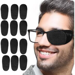12 pcs بقع العين للبالغين رقعة العين للنظارات علاج البطيء العيون strabismus قابلة لإعادة الاستخدام تصحيح العين الطبية بعد الجراحة مريحة اليسار أو غطاء العين المفردة اليمنى