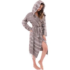 Robes for Women 100% Cotton Turkish Cotton Bathrobe for Men and Women