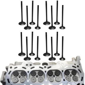 16Pcs Engine Intake Valve and Exhaust Valve Kit Compatible with Hyundai Kia L4 DOHC 16V 2011-2017 Replace 22212-2E000 22211-2E400