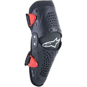 Alpinestars 6546319-13-S/M: Sx-1 Youth Knee Protector Black/Red Sm/Md