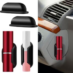 حامل شفة السيارة ، حامل سيليكون 2 PCS لـ Chapstick No Melt ، حامل أحمر الشفاه للسيارات لملحقات السيارات الداخلية الداخلية