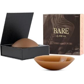 Premium Nipple Covers - Adhesive Silicone Nipple Pasties with Travel Box - Soft Matte Reusable Sticky Pasties