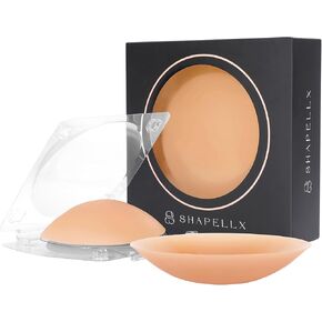 SHAPELLX Nipple Covers for Women Sticky Adhesive Nipple Pasties Reusable Silicone Nipple Covers Breast Petals