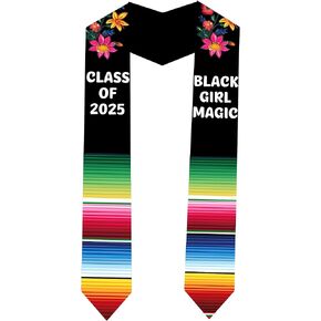 Black Girl Magic Graduation Stole, Stoles for Graduation 2025, Mexican Graduation Sash