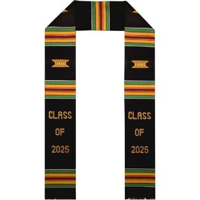Kente Graduation Stole Class of 2025 - Kente Graduation Stole African American, Kente Sash 2025
