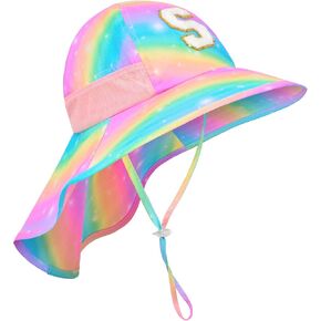 قبعة شمس الأطفال للفتيات حماية الأشعة فوق البنفسجية واسعة الحافة الشبكة الصيفية الصيفية صيد القبعة مع رفرف الرقبة للفتيات 3-8 سنوات in Kuwait