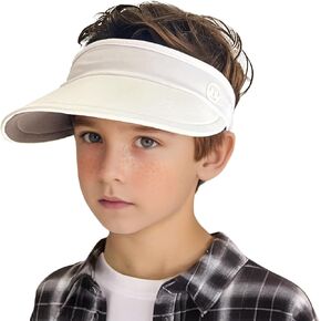 Jastore Kids Sun Visor Hats for Girls Boys Lightweight Sports Hat UPF50+ Sun Visor Hat for Running Outdoors