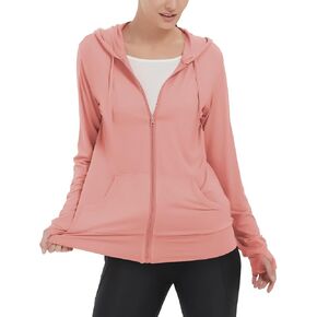 LETAOTAO Womens' Lightweight Zip Up Hoodies Stretch Thin Summer Jackets For Women in Kuwait