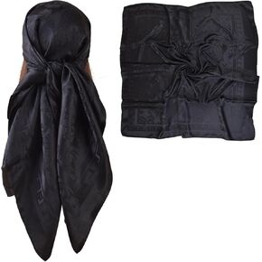 eiysee 35x35 بوصة وشاح رأس للنساء الحرير مثل وشاح الرقبة ينام لفات الحرير الساتان للنساء