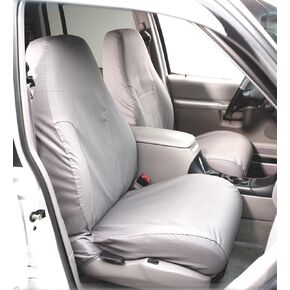Covercraft SeatSaver Second Row Custom Fit Seat Cover for Select Ford Explorer Models - Polycotton (Charcoal)