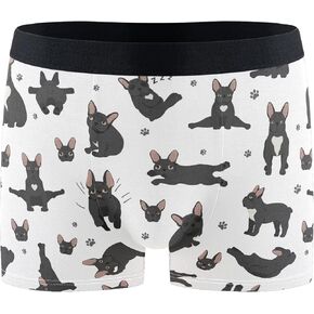 visesunny Men's Boxer Briefs Soft and Breathable Underwear with ComfortFlex Waistband Funny Pattern Underpants