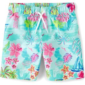 The Children's Place,Boys,Swim Trunks,Blue Coral,Small