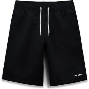 Hill & Sea Boys Swim Trunks Boys Swim Shorts Bathing Suit Swimwear Quick Dry Board Shorts Swimsuit with Pockets