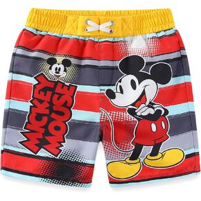 Disney Mickey Mouse Boys UPF 50+ Swim Trunks Bathing Suit for Toddler and Big Kids