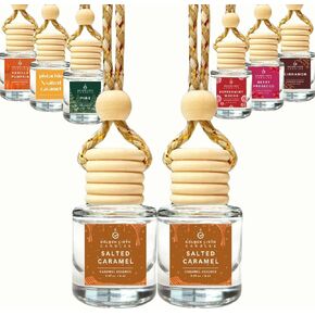 Car Air Freshener Hanging, Long Lasting Essential Oil Diffuser Mahogany Teakwood Scent, Car Air Freshener For Women & Men. Made in USA