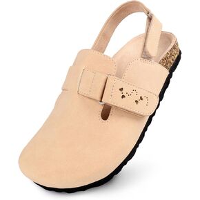Toddler Clogs Girls Clogs for Kids Non-Slip Lightweight Sandals with Adjustable Straps & Buckle for Boys Indoor,Outdoor