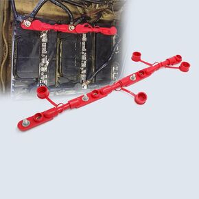 Multi- Overmolded (Red Positive) Group 31 8" 1/0 2 Battery Cable for Truck Marin Boat Yachet RV Caravan Battery Motor Trailer Bus