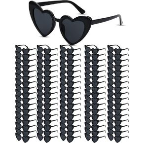Hoteam 100 Pairs Heart Shaped Sunglasses Bulk Wedding Party Favors for Guests Women Bachelorette Glasses Decorations Gifts