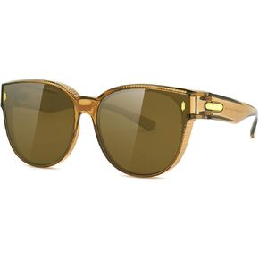 Meeloog فوق النظارات الشمسية للنساء مستقطب ظلال كبيرة أنيقة تغطي الزجاج النساء Cateye Round UV400 للقيادة