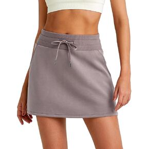 G4Free Smoofit Sweat Skirts for Women Soft Drawstring Summer Casual Lounge Skirt with Pockets