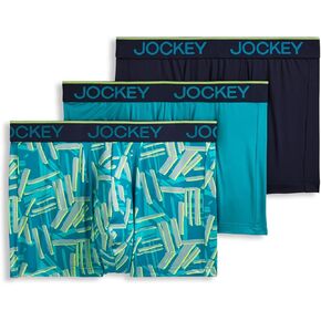Jockey Men's Chafe Proof Pouch Microfiber 3" Trunk - 3 Pack