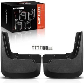 A-Premium Set of 2-PC Rear Mud Flaps Splash Guards Compatible with Chevrolet Silverado 1500 2019-2024 Pickup, Left & Right Mudguards Mudflaps, with Hardware Accessories (Not for Legacy Models)