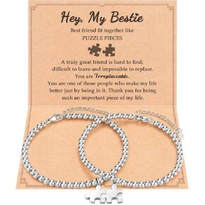 Puzzle Friendship Bracelet Best Friend Jewelry Gifts for Her