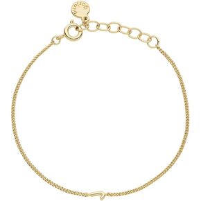 Gorjana - Wilder Mini Alphabet Bracelet 6 "-7" - 18K Gold أو Fild Plated Pracelet - إغلاق حلقة الربيع - ارتداء سوار رابط أنيق - خالدة ومتعددة الاستخدامات
