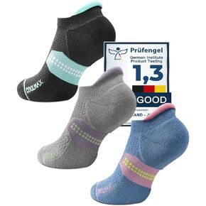 Coolmax Bamboo Viscose Compression Running No Show Socks Women, Anti Blister Moisture Wicking Cushioned workout in Kuwait