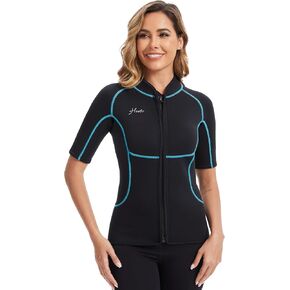 Hevto Wetsuit Top Women 2mm سترة النيوبرين بدلة رطبة.
