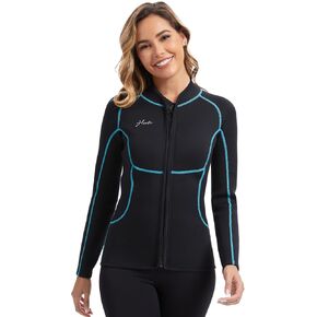 Hevto Wetsuit Top Women 2mm سترة النيوبرين بدلة مبللة