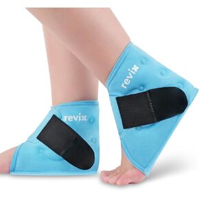 WRIVIX ONKLE ICE Pack Wrap - ضغط بارد هلام قابل لإعادة الاستخدام من أجل عدم الراحة في القدم ، التفاف الثلج لتورم القدمين والتعافي ، التهاب اللفافة الأخمصية ، التهاب الأوتار ، والكاحلين المتنوعة