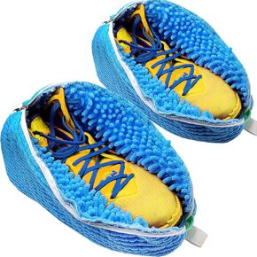 2 Pack Shoe Washing Bag for Washing Machine, Laundry Shoe Bag for Washer and Dryer, Shoe Cleaning Bag for Sneaker Tennis Shoes Include 2 Pairs of Adjustable Shoe Trees (Blue 2Pcs)
