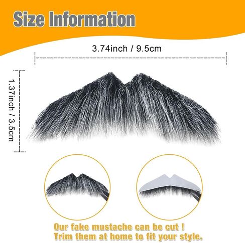 Honcloud Fake Mustache Cosplay Beard for Adult Halloween Costume Accessories in Saudi Arabia