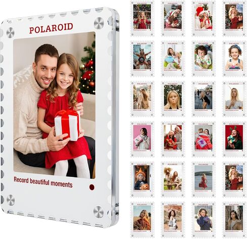 8-Pack Value Acrylic Fridge Magnetic Picture Frames – Double Sided Instax & Polaroid Frame – Strong Magnet for Refrigerator, Locker & Wall – 2.3 x 3.5 Inch – Transparent in Saudi Arabia