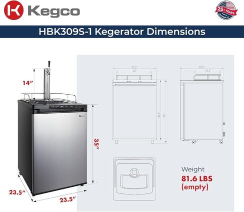 Kegco MDK-309SS-01 Keg Dispenser, Stainless Steel in Kuwait