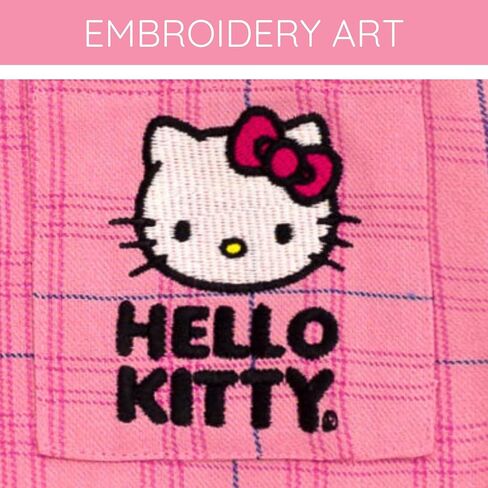 Hello Kitty Girls Button Down Dress Shirt Toddler to Big Kid Sizes (2T - 14-16) in Saudi Arabia