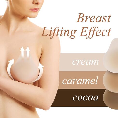 Nipple Covers Invisible- Reusable Nipple Pasties for Women, Silicone Bra Cups - Strapless Bra in Kuwait