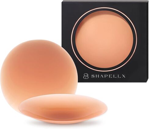 SHAPELLX Nipple Covers for Women Sticky Adhesive Nipple Pasties Reusable Silicone Nipple Covers Breast Petals in Kuwait