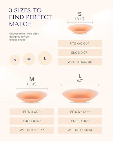 SHAPELLX Nipple Covers for Women Sticky Adhesive Nipple Pasties Reusable Silicone Nipple Covers Breast Petals in Kuwait