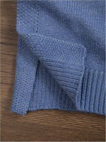 SweatyRocks Girl's Button Split Side Sweater Vest Crew Neck Sleeveless Knit Vest Tops in Saudi Arabia