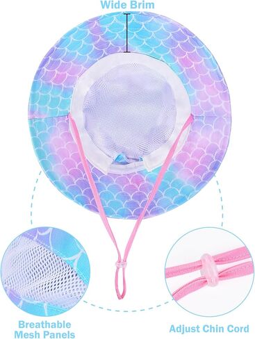 2pcs baby sun Hat Toddler Girls Bucket Hat for Kids Upf 50+ Sun Summer Child Summer Beach Hats Unicorn Fishing Hat in Saudi Arabia