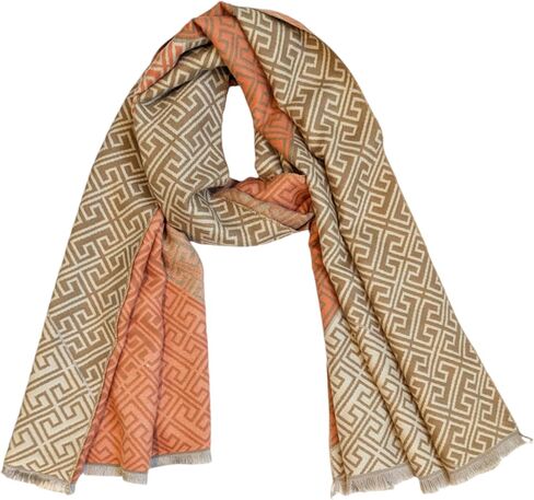 Women's Fashion Shawl - Dual Pattern/Double Sided design (Wool blend) in Saudi Arabia