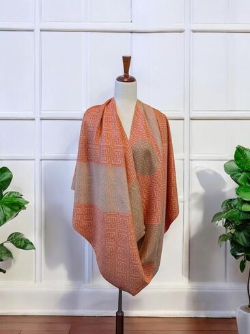 Women's Fashion Shawl - Dual Pattern/Double Sided design (Wool blend) in Saudi Arabia