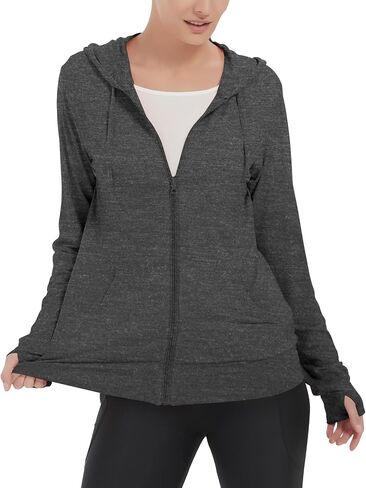 LETAOTAO Womens' Lightweight Zip Up Hoodies Stretch Thin Summer Jackets For Women in Kuwait